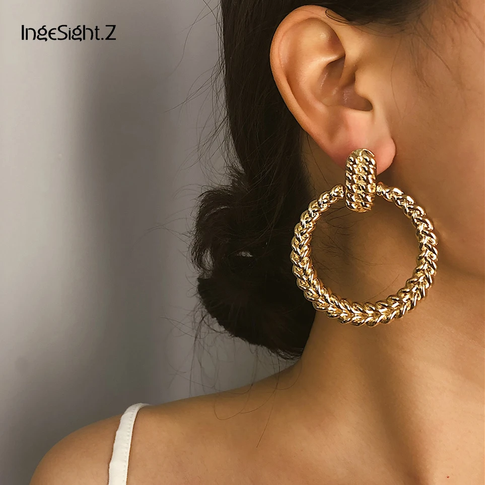 IngeSight.Z Punk ZA Geometric Round Circle Drop Earrings Statement Spiral Dangle Earrings for Women Jewelry Brincos Oorbellen
IngeSight.Z Punk ZA Geometric Round Circle Drop Earrings Statement Spiral Dangle Earrings for Women Jewelry Brincos Oorbellen