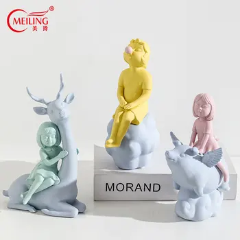 Handmade Porcelain Girl Deer Boy Pig Statues Creative Figurine Matte Ceramic Nordic Home Decoration Unique Wedding Birthday Gift
Handmade Porcelain Girl Deer Boy Pig Statues Creative Figurine Matte Ceramic Nordic Home Decoration Unique Wedding Birthday Gift