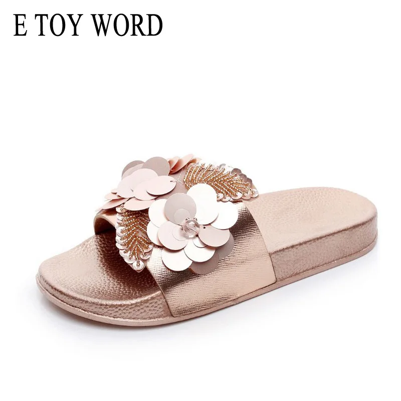 E TOY WORD 2019 New Bright Women slippers Spring Summer Autumn Home Beach Slippers Home Flip Flops Comfortable Flat Shoes
E TOY WORD 2019 New Bright Women slippers Spring Summer Autumn Home Beach Slippers Home Flip Flops Comfortable Flat Shoes