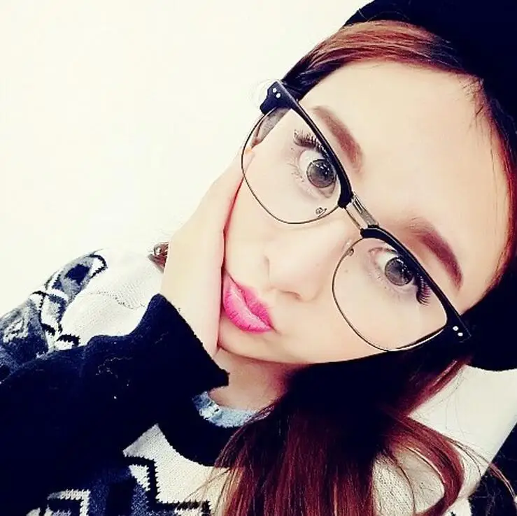 Fashion Metal Half Frame Glasses Frame Retro Woman Men Reading Glass UV Protection Clear Lens Computer Eyewear Eyeglass
Fashion Metal Half Frame Glasses Frame Retro Woman Men Reading Glass UV Protection Clear Lens Computer Eyewear Eyeglass