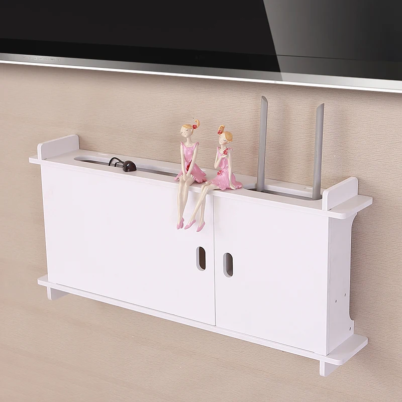 Simple modern TV set-top box frame router socket wall rack storage box creative wood wall shelf home decor
Simple modern TV set-top box frame router socket wall rack storage box creative wood wall shelf home decor