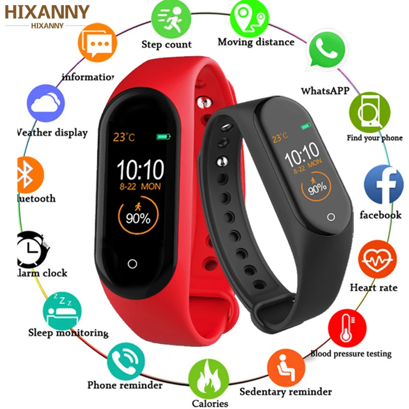 New M4 Men Women Sport Waterproof Smartwatch Blood Pressure Heart Rate Monitor Smart Watch Men Fitness Tracker Watch PK M Band 4
New M4 Men Women Sport Waterproof Smartwatch Blood Pressure Heart Rate Monitor Smart Watch Men Fitness Tracker Watch PK M Band 4