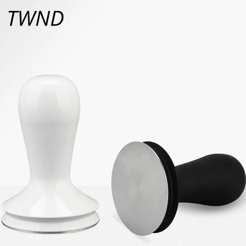 Coffee bean flat power press coffee tampers with frosted handle solid detachable 58mm
Coffee bean flat power press coffee tampers with frosted handle solid detachable 58mm