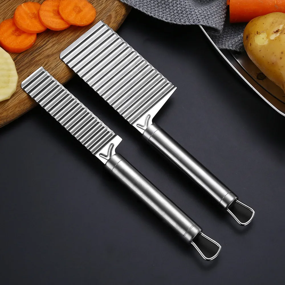 Potato wave side tool stainless steel kitchen gadget vegetable and fruit cutting and cutting device professional chef design
Potato wave side tool stainless steel kitchen gadget vegetable and fruit cutting and cutting device professional chef design
