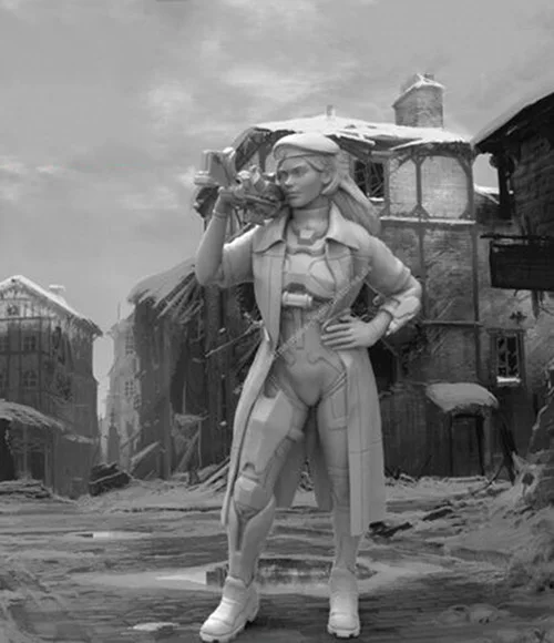 Unassambled 1/35 modern soldier winter stand Resin figure miniature model kits Unpainted
Unassambled 1/35 modern soldier winter stand Resin figure miniature model kits Unpainted