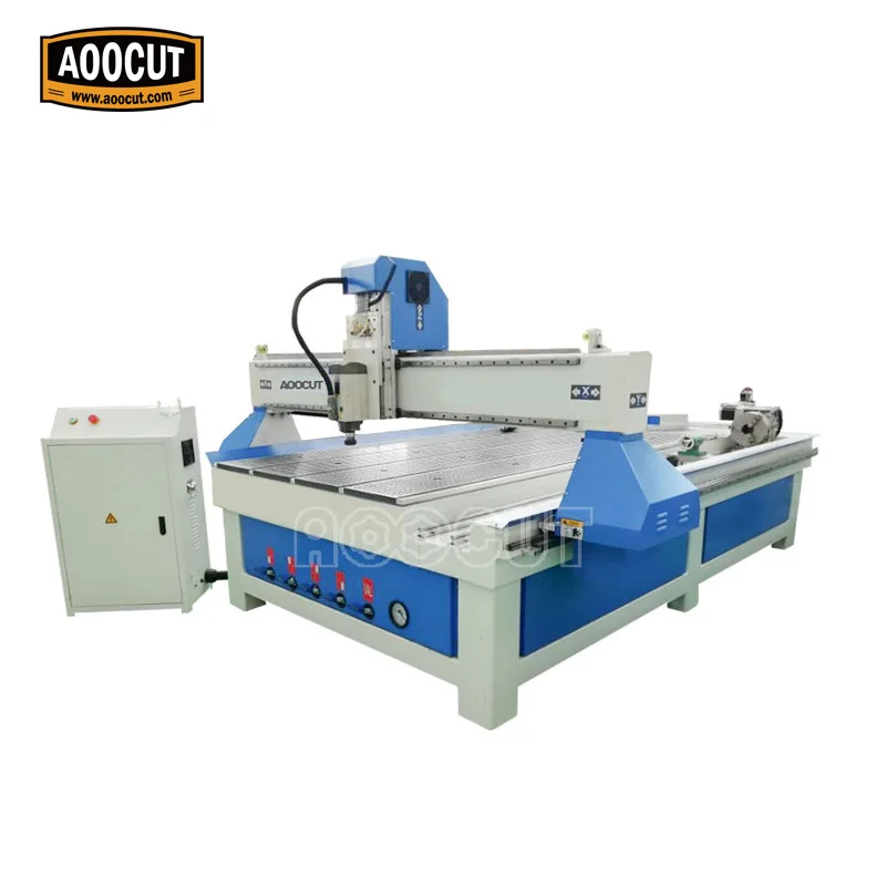 air cool cnc router 1325 4 axis wood machine 3d metal engraving aoocut carvings from Russian | Инструменты