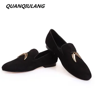 Brand Designer Gold Metal Signature Shark Tooth Handmade Genuine Leather Man Shoes Wedding and Party Loafers Men Flats Black 46
Brand Designer Gold Metal Signature Shark Tooth Handmade Genuine Leather Man Shoes Wedding and Party Loafers Men Flats Black 46