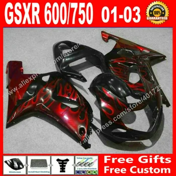 High quality Fairings for 2001 2002 2003 SUZUKI GSXR 600 750 gsxr600 black red flames gsxr750 01 02 03 fairing kits 7 gift HI97
High quality Fairings for 2001 2002 2003 SUZUKI GSXR 600 750 gsxr600 black red flames gsxr750 01 02 03 fairing kits 7 gift HI97