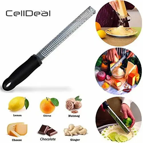 CellDeal 12 Inch Rectangle Stainless Steel Cheese Lemon Grater Tools Chocolate Zester Fruit Peeler Kitchen Gadgets
CellDeal 12 Inch Rectangle Stainless Steel Cheese Lemon Grater Tools Chocolate Zester Fruit Peeler Kitchen Gadgets
