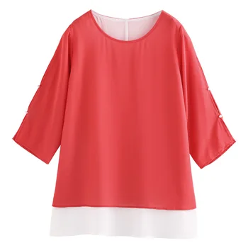 Plus Size 10XL 9XL 8XL-4XL Women Blouse 3/4 Sleeves Fashion Patchwork Chiffon Tops In Women Blouse For Women Tunic Blusas Shirt
Plus Size 10XL 9XL 8XL-4XL Women Blouse 3/4 Sleeves Fashion Patchwork Chiffon Tops In Women Blouse For Women Tunic Blusas Shirt