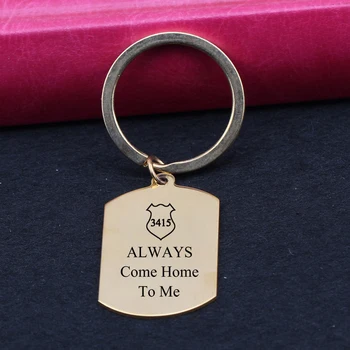 Dog tag keychain police badge Keyring hand caved ALWAYS COME HOME TO ME Keyfob Number customizable
Dog tag keychain police badge Keyring hand caved ALWAYS COME HOME TO ME Keyfob Number customizable