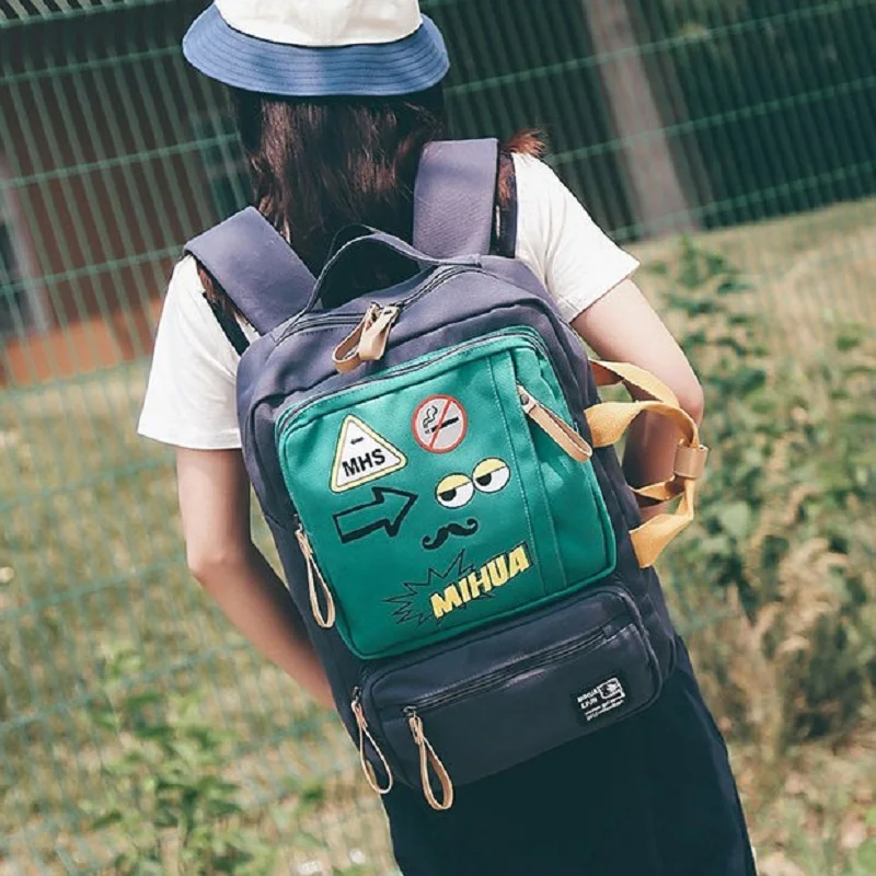 Korean Style Personality Laptop bag 16 Inch Harajuku Funny Cartoon Printed Canvas Backpack Unisex Multi-pocket
Korean Style Personality Laptop bag 16 Inch Harajuku Funny Cartoon Printed Canvas Backpack Unisex Multi-pocket