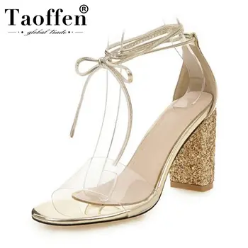 TAOFFEN Plus Size 34-48 Spring 2019 New Sandals Party Wedding Cross Strap 4 Colors Sexy High Heel Shoes Women Bar Sandals
TAOFFEN Plus Size 34-48 Spring 2019 New Sandals Party Wedding Cross Strap 4 Colors Sexy High Heel Shoes Women Bar Sandals