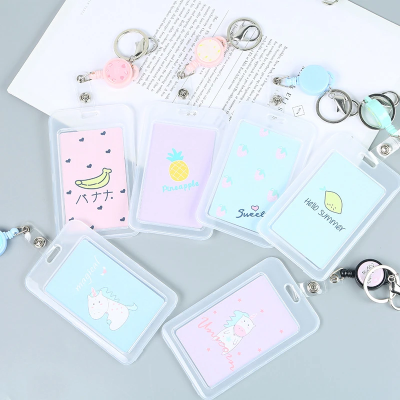 Women Cartoon Transparent Card Bag Elastic Force Travel Acrylic ID Holders Chain Case Holder Keyring Key Bank Bus Credit Card
Women Cartoon Transparent Card Bag Elastic Force Travel Acrylic ID Holders Chain Case Holder Keyring Key Bank Bus Credit Card