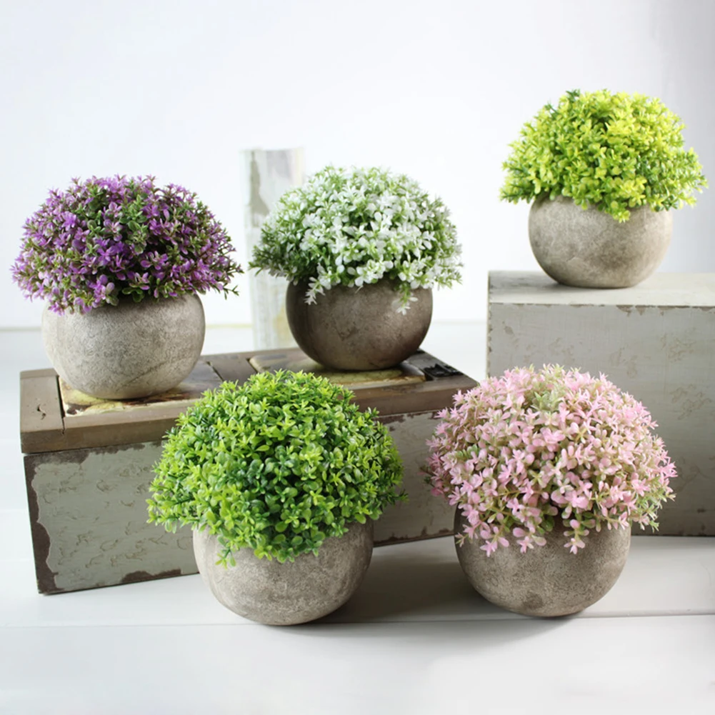 Artificial Plants Vase Set Plastic Plant Bonsai Artificial Flower In Pot Wedding Home Garden Office Balcony Landscape Decoration
Artificial Plants Vase Set Plastic Plant Bonsai Artificial Flower In Pot Wedding Home Garden Office Balcony Landscape Decoration