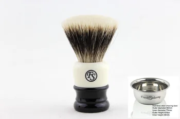 "FS"- 24mm FAN SHAPE 2 Band Finest badger Shaving Brush Black&White Handle+FREE STAINLESS STEEL SHAVING BOWL
"FS"- 24mm FAN SHAPE 2 Band Finest badger Shaving Brush Black&White Handle+FREE STAINLESS STEEL SHAVING BOWL