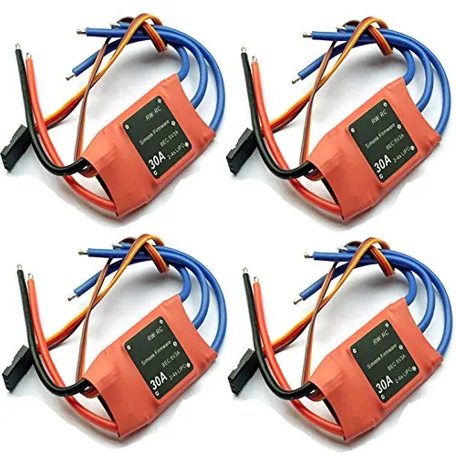 

4Pcs Simonk 30AMP 30A Firmware Brushless ESC w/ 3A 5V BEC For DJI F450 Align TREX 250 450 RC Multicopter Qudcopter Drone