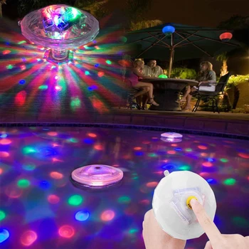 

LED RGB Disco Lights Floating Underwater Submersible Glow Show Spa Swimming Pool Tub Lamps Party Baby Bath Flash Light Night D30