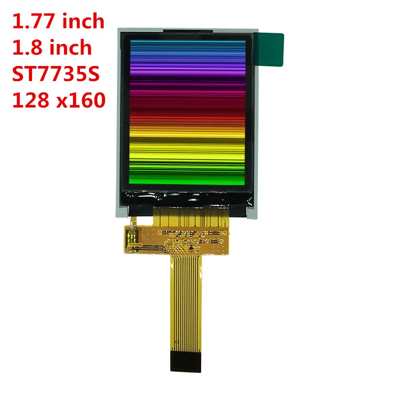 128160 1.77 inch TFT LCD color display screen SPI 4 line Serial port Super wide viewing angle ST7735S 14 Pin Plug-in Socket
128160 1.77 inch TFT LCD color display screen SPI 4 line Serial port Super wide viewing angle ST7735S 14 Pin Plug-in Socket