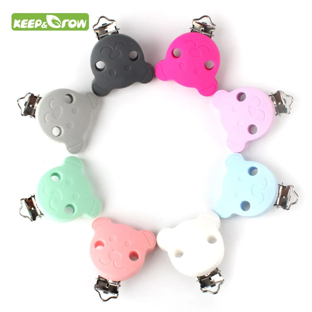 KEEP&GROW Silicone Baby Teething Pacifier Clip Dummy Teether Chain Holder Soother Nursing Toy Accessories Clips Baby Products
KEEP&GROW Silicone Baby Teething Pacifier Clip Dummy Teether Chain Holder Soother Nursing Toy Accessories Clips Baby Products