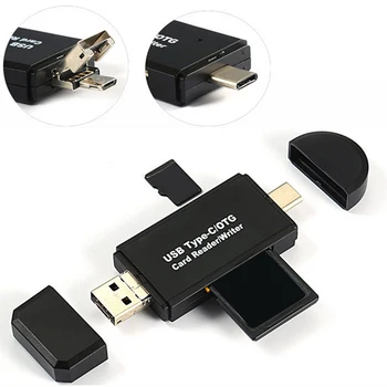 3 In 1 USB-C Type C OTG Card Reader High-speed USB 2.0 Universal OTG TF Micro SD SDHC cards for Macbook Huawei Android Computer
3 In 1 USB-C Type C OTG Card Reader High-speed USB 2.0 Universal OTG TF Micro SD SDHC cards for Macbook Huawei Android Computer