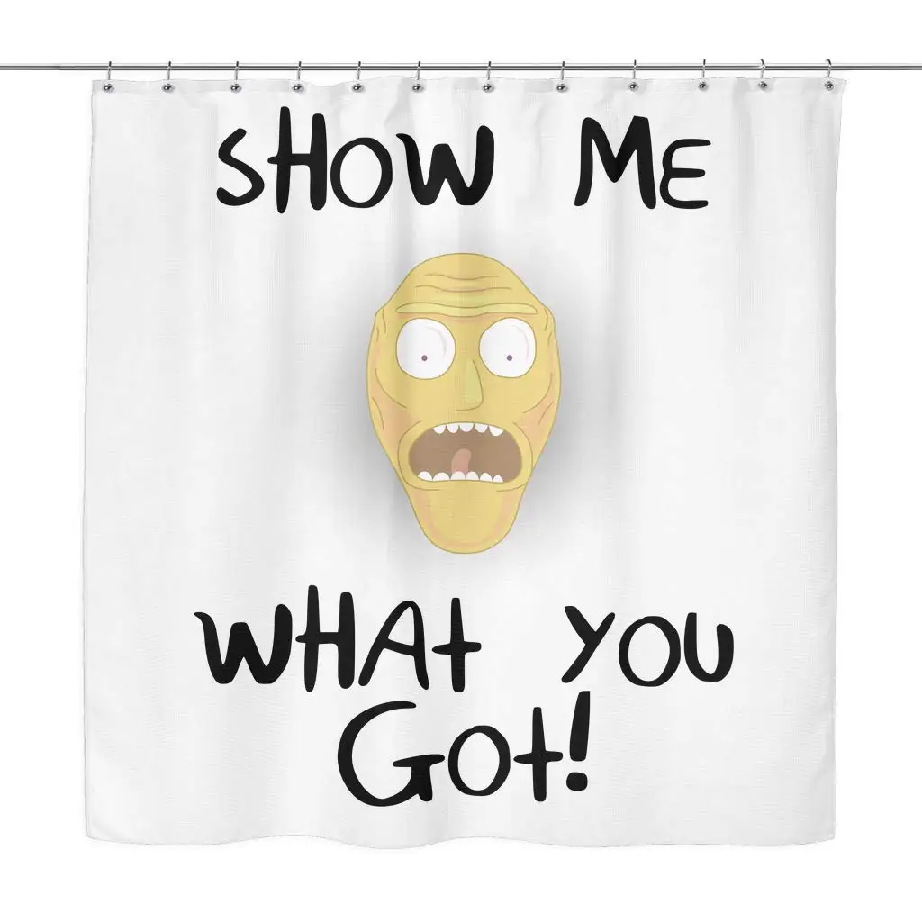 Rick and Morty Shower Curtain Show Me What You Got Shower Curtain TV Show Bathroom Decor Fun Graphic Cartoon 2018
Rick and Morty Shower Curtain Show Me What You Got Shower Curtain TV Show Bathroom Decor Fun Graphic Cartoon 2018