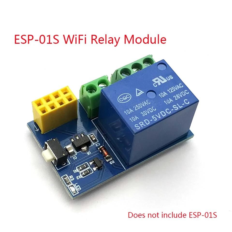 ESP8266 ESP-01S ESP01 S 5V WiFi Relay Module ESP-01S ESP01S Things Smart Home Remote Control Switch Phone APP (no ESP-01S)
ESP8266 ESP-01S ESP01 S 5V WiFi Relay Module ESP-01S ESP01S Things Smart Home Remote Control Switch Phone APP (no ESP-01S)