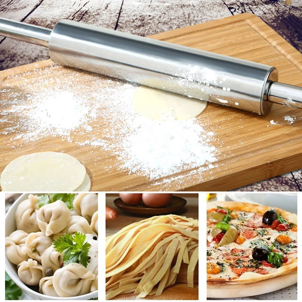 Smooth Home Kitchen Metal Stainless Steel Rolling Pin For Baking Sugar Cookie Dough
Smooth Home Kitchen Metal Stainless Steel Rolling Pin For Baking Sugar Cookie Dough