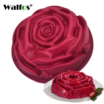 WALFOS food grade silicone Rose Flower cake pan baking Mold 9 inches Mousse Cake Bread Baking Pan Pastry Mould Bakeware
WALFOS food grade silicone Rose Flower cake pan baking Mold 9 inches Mousse Cake Bread Baking Pan Pastry Mould Bakeware
