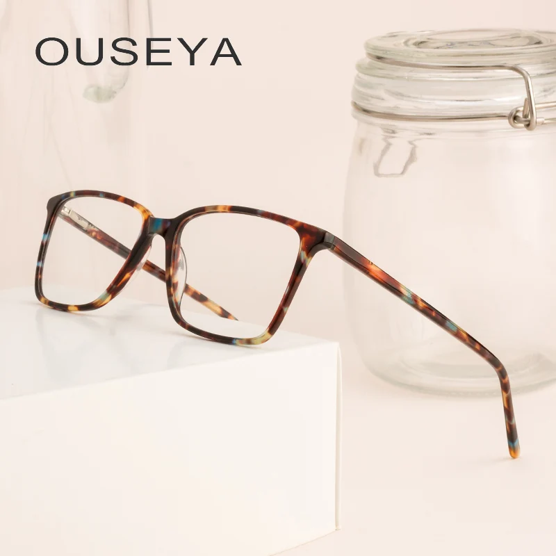 Acetate Eye Frames Women Fashion Retro Stylish Optical Clear Lens Vintage Women Glasses With Noughts Zero Frame #CB3338
Acetate Eye Frames Women Fashion Retro Stylish Optical Clear Lens Vintage Women Glasses With Noughts Zero Frame #CB3338
