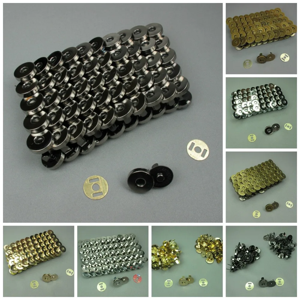 250 SET X 14MM Gold Antique brass Gun metal Silver Strong Magnetic Fastener Snaps Clasps For Purse Bags Sewing Button
250 SET X 14MM Gold Antique brass Gun metal Silver Strong Magnetic Fastener Snaps Clasps For Purse Bags Sewing Button