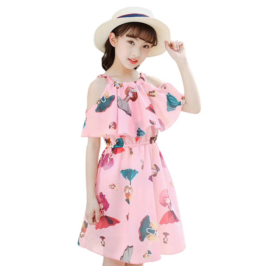 MUQGEW Baby Girl Dress Teen Kids Girls Cartoon Chiffon Off Shoulder Short Sleeve Gallus Girdling Dress vestido infantil
MUQGEW Baby Girl Dress Teen Kids Girls Cartoon Chiffon Off Shoulder Short Sleeve Gallus Girdling Dress vestido infantil