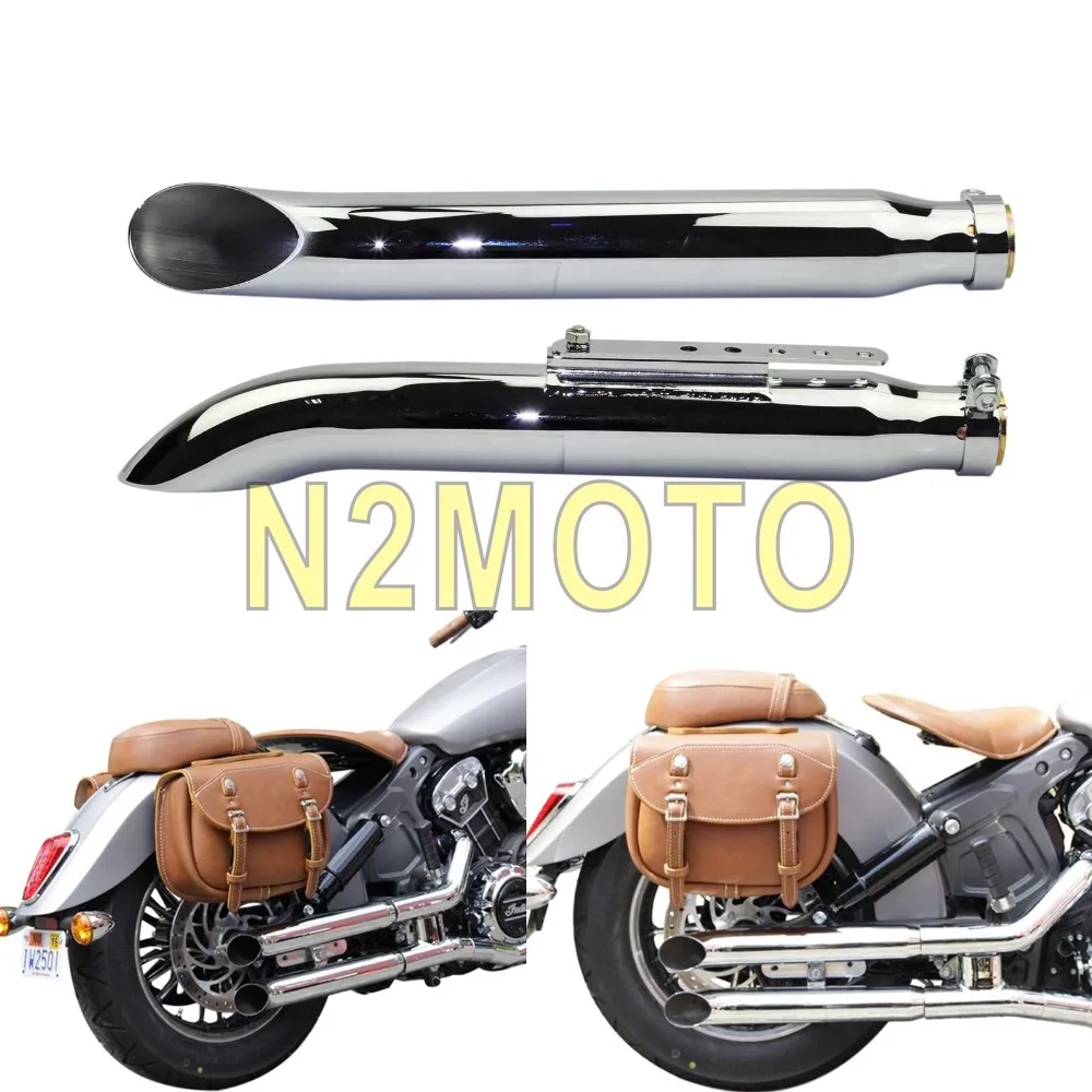 Chrome 1 Pair Motorcycles Slash Cut Exhaust Muffler Pipe for 1-3/8", 1-1/2", 1-5/8" and 1-3/4" Chopper Cafe Racer Silencer
Chrome 1 Pair Motorcycles Slash Cut Exhaust Muffler Pipe for 1-3/8", 1-1/2", 1-5/8" and 1-3/4" Chopper Cafe Racer Silencer