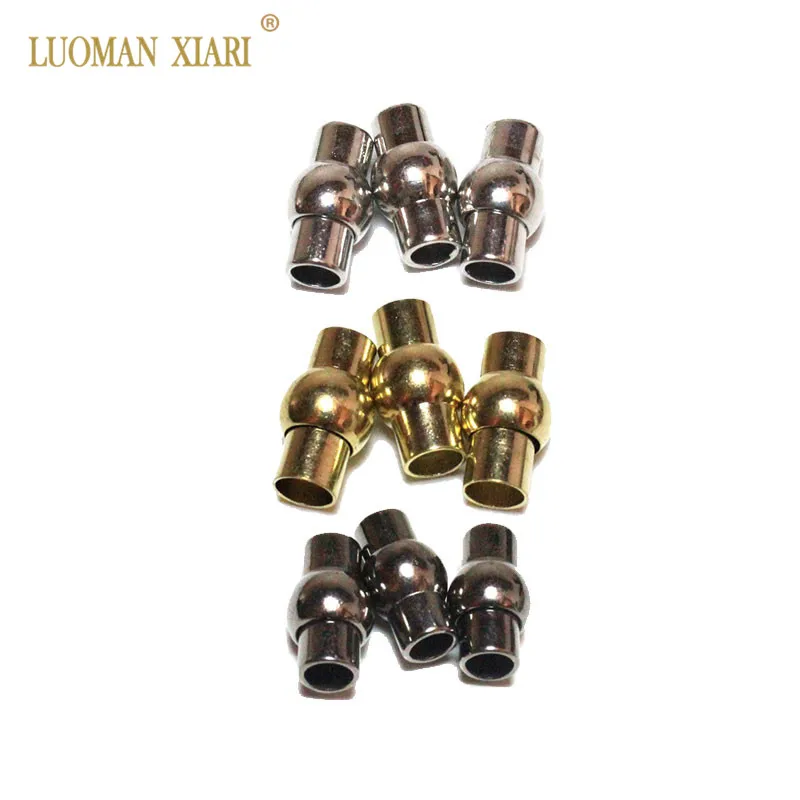 10pcs/lot Silvery Golden Black Colors Circular Ball Magnetic Clasps Leather Cord Bracelets Connectors For DIY Jewelry Making
10pcs/lot Silvery Golden Black Colors Circular Ball Magnetic Clasps Leather Cord Bracelets Connectors For DIY Jewelry Making