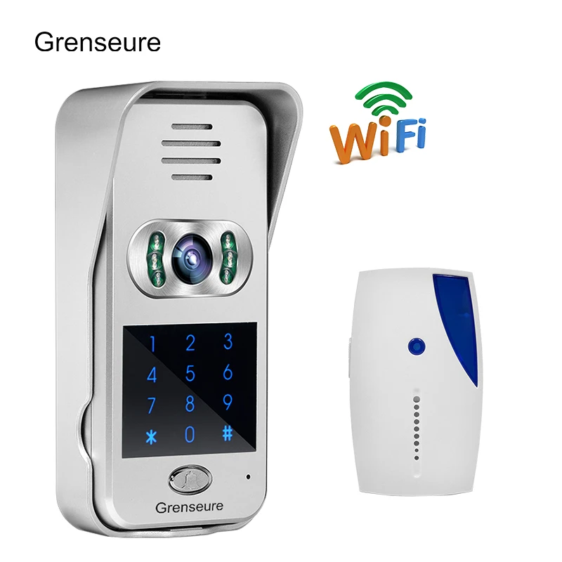Free Shipping New Code / Keypad Wireless Wifi 720P Video Intercom Door Phone for iPad Phone Remote Monitor / Unlock + Doorbell
Free Shipping New Code / Keypad Wireless Wifi 720P Video Intercom Door Phone for iPad Phone Remote Monitor / Unlock + Doorbell