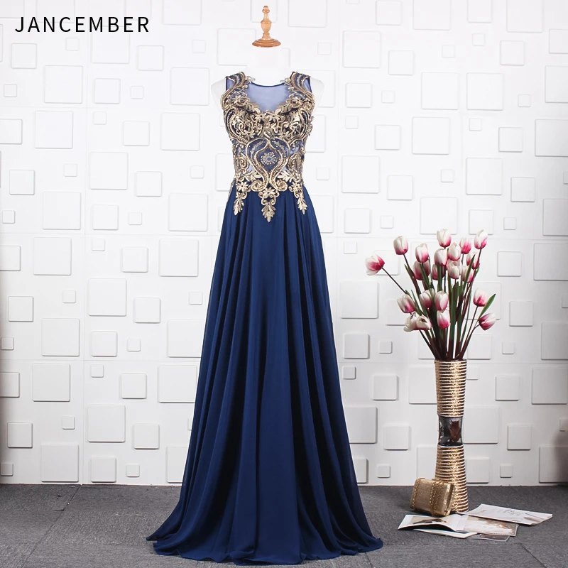 JANCEMBER prom dresses long Appliques Crystal Pattern Ruched Sleeveless Illusion O-Neck A-Line Floor-Length vestido longo festa
JANCEMBER prom dresses long Appliques Crystal Pattern Ruched Sleeveless Illusion O-Neck A-Line Floor-Length vestido longo festa