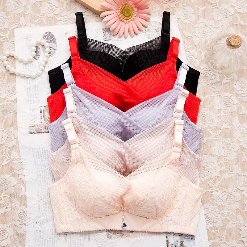 Women Sexy Bra Underwear Without Rims Push Up Bra Non-magnetic Bra Lace Cross Bra
Women Sexy Bra Underwear Without Rims Push Up Bra Non-magnetic Bra Lace Cross Bra