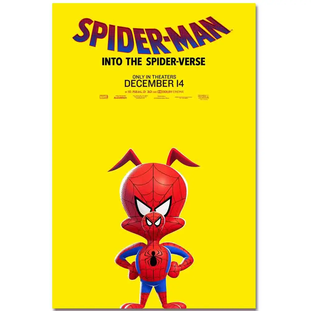 TAAWAA Spider man into the spider verse Art Silk Movie Anime Poster 13x20 24x36 inches Wall Art Painting For Home Decor
TAAWAA Spider man into the spider verse Art Silk Movie Anime Poster 13x20 24x36 inches Wall Art Painting For Home Decor