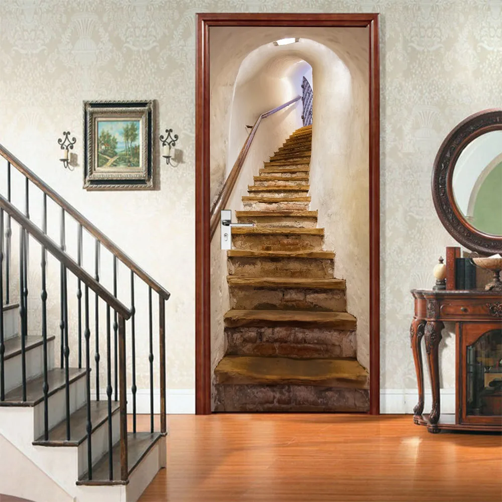 77*200CM DIY 3D Stairway Decorative Painting Door Stickers Home Decor Self Adhesive Bedroom Living Room Wall Sticker
77*200CM DIY 3D Stairway Decorative Painting Door Stickers Home Decor Self Adhesive Bedroom Living Room Wall Sticker