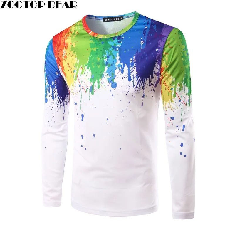 3D T shirts 2017 Men Tops Printed Slim Fit Splashed paint ink Casual Funny Round Neck Tshirts Male Printed Tops ZOOTOP BEAR
3D T shirts 2017 Men Tops Printed Slim Fit Splashed paint ink Casual Funny Round Neck Tshirts Male Printed Tops ZOOTOP BEAR