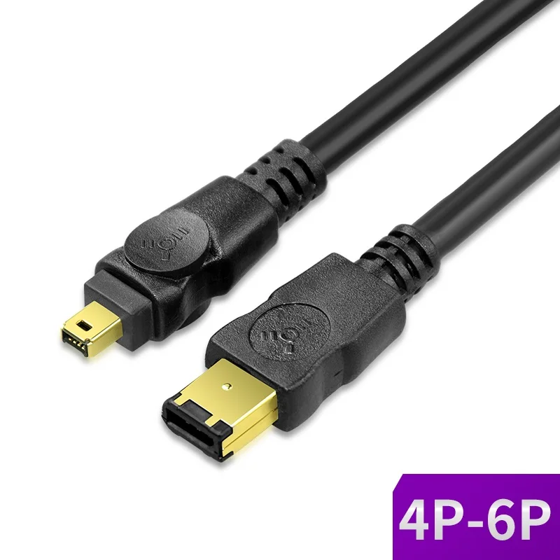IEEE1394 Cable 4P to 6P 4P-6P 4Pin to 6Pin Firewire 800 to Firewire400 1394A 4 Pin to 6 Pin Double Shield 1.5m 3m 5m 10m
IEEE1394 Cable 4P to 6P 4P-6P 4Pin to 6Pin Firewire 800 to Firewire400 1394A 4 Pin to 6 Pin Double Shield 1.5m 3m 5m 10m