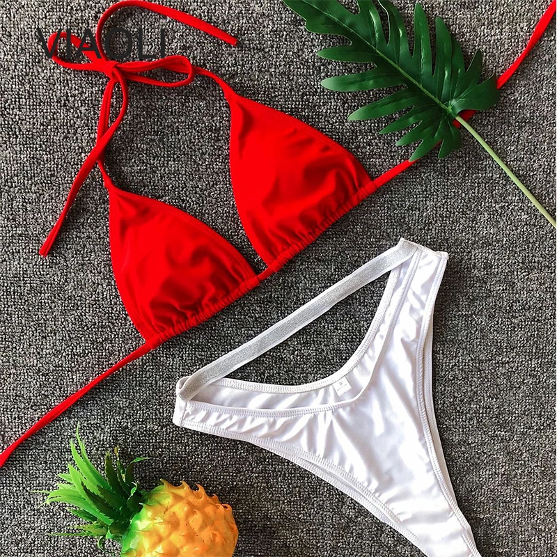 Women's Swimming Suit Sexy Bikini Swimsuit Women Sexy Bandage Bikini Solid Color Swimsuit Two Piece Suits Beachwear
Women's Swimming Suit Sexy Bikini Swimsuit Women Sexy Bandage Bikini Solid Color Swimsuit Two Piece Suits Beachwear