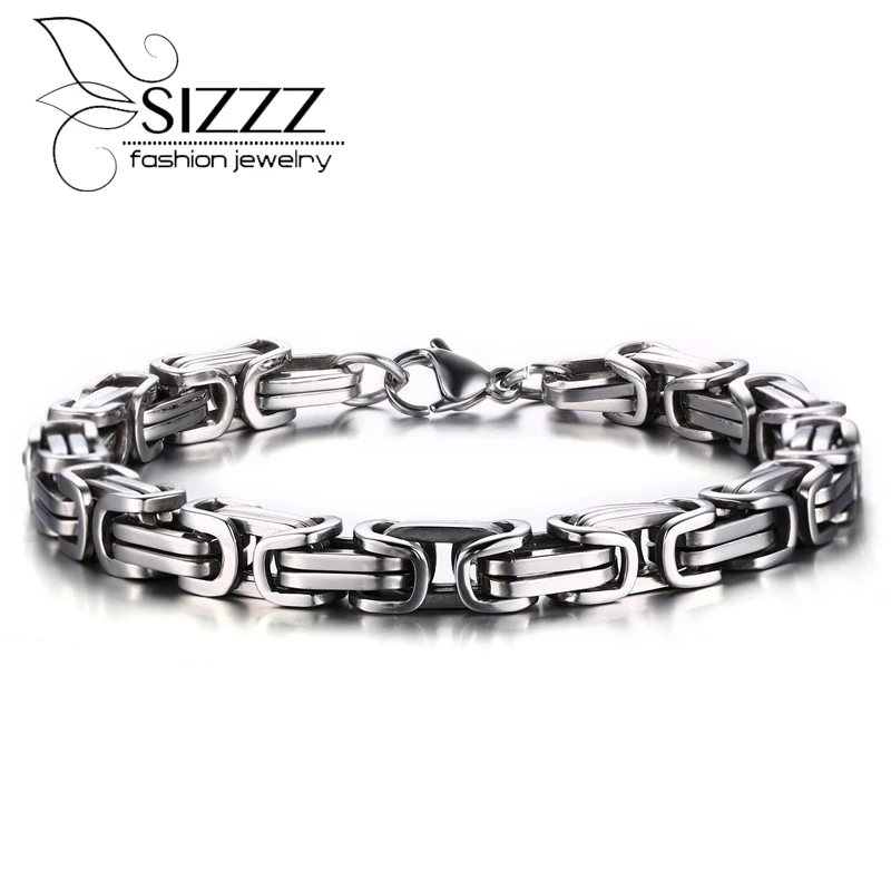 Fashion bracelet men jewelry Stainless Steel Byzantine bracelets &bangles jewelry free shipping
Fashion bracelet men jewelry Stainless Steel Byzantine bracelets &bangles jewelry free shipping