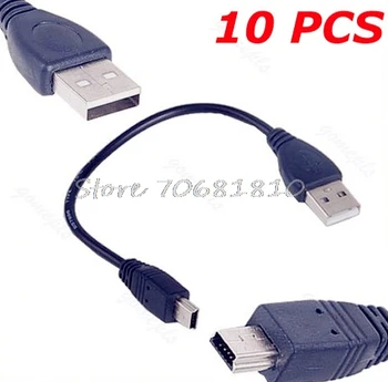 10Pcs/lot Short USB 2.0 A Male to Mini 5 Pin B Data Charging Cable Cord Adapter
10Pcs/lot Short USB 2.0 A Male to Mini 5 Pin B Data Charging Cable Cord Adapter