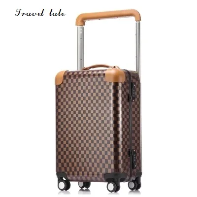 Travel tale fashion grid 20/22 inch size ABS+PC Rolling Luggage Spinner brand Travel Suitcase
Travel tale fashion grid 20/22 inch size ABS+PC Rolling Luggage Spinner brand Travel Suitcase