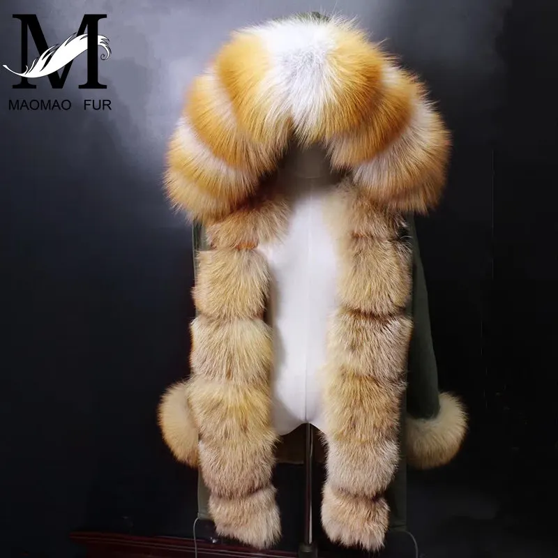 Winter Real Fur Parka Women Long Jacket New Real Rabbit Fur Liner Coat Thick Big Fox Fur Collar Hooded Coat Natural Fur Parka
Winter Real Fur Parka Women Long Jacket New Real Rabbit Fur Liner Coat Thick Big Fox Fur Collar Hooded Coat Natural Fur Parka