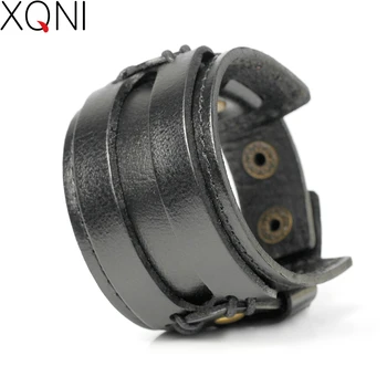 2017 Fashion High Quality Brand Leather Bracelets Trendy Simple Pearl-Clasps Trendy Bandage Wrap Charm Bracelet Men
2017 Fashion High Quality Brand Leather Bracelets Trendy Simple Pearl-Clasps Trendy Bandage Wrap Charm Bracelet Men