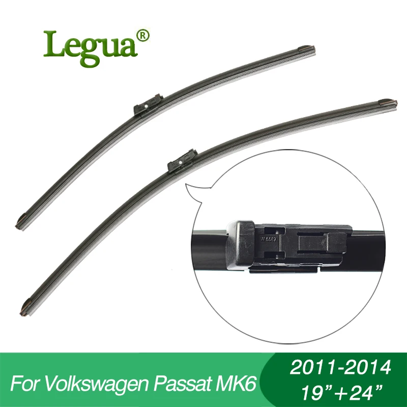 1 set Wiper blades for Volkswagen Passat MK6(2011-2014),19"+24",car wiper,Boneless wiper, windscreen, Car accessory
1 set Wiper blades for Volkswagen Passat MK6(2011-2014),19"+24",car wiper,Boneless wiper, windscreen, Car accessory