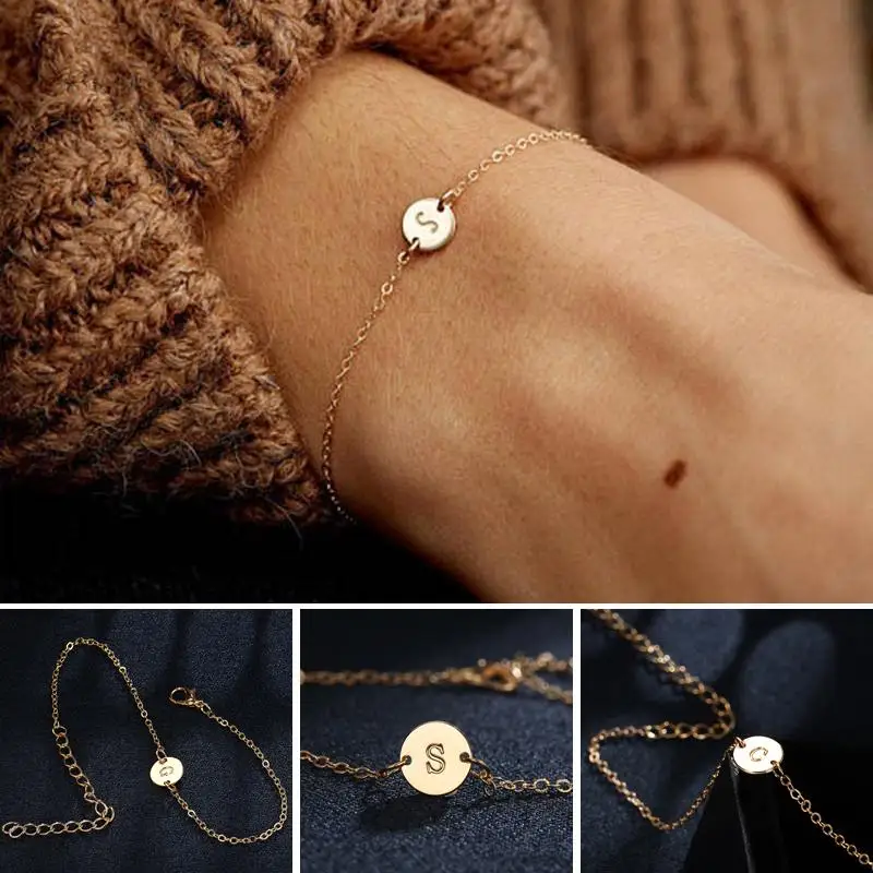 iMucci Women Letter Bracelet & Bangle Initial Bracelet Delicate Personalized Disk Simple Letter Bangle Charm Friendship Gift
iMucci Women Letter Bracelet & Bangle Initial Bracelet Delicate Personalized Disk Simple Letter Bangle Charm Friendship Gift