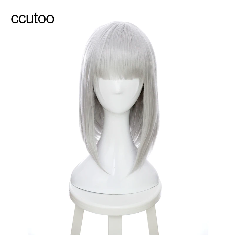 ccutoo 16" Silver Grey Short Flat Bangs Synthetic Female's Wigs High Temperature Fiber Cosplay Full Wigs Anna Nishikinomiya
ccutoo 16" Silver Grey Short Flat Bangs Synthetic Female's Wigs High Temperature Fiber Cosplay Full Wigs Anna Nishikinomiya